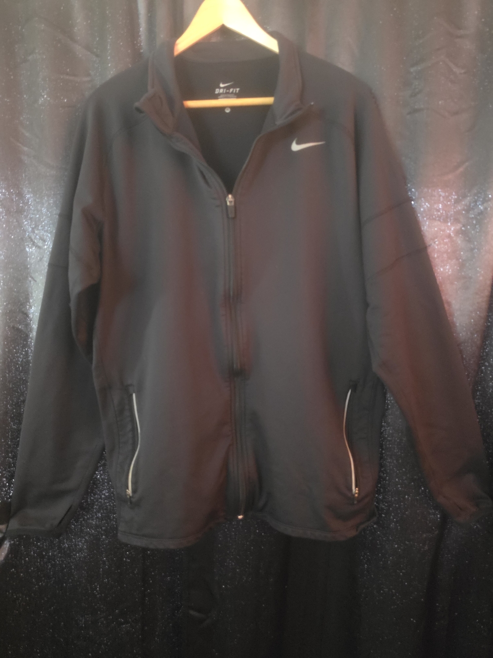 Nike Element Dri-FIT Full-Zip Running Jacket Men XL Mockneck Thumbholes